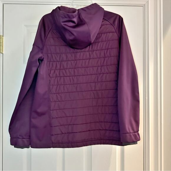 Under Armour UA Storm Plum Lightweight Quilted Hooded Jacket Zip Active Large - Picture 4 of 12